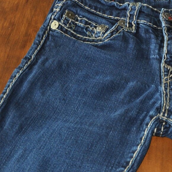 True Religion Super-T Large Stitch Geno Relaxed Slim Blue 29 - Picture 13 of 14